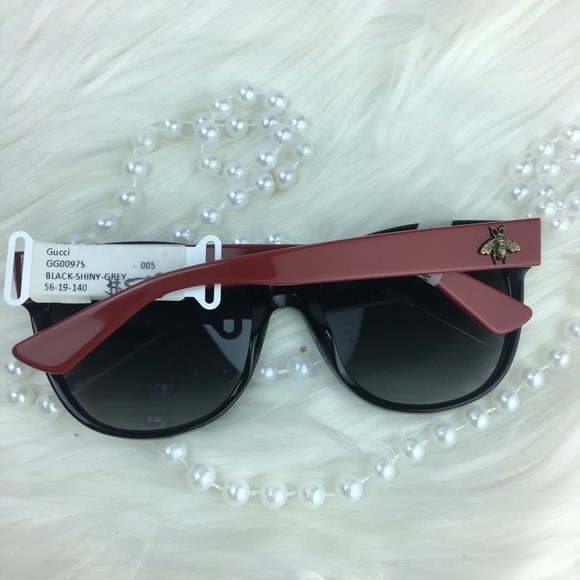 ✅SOLD ✅Gucci Sunglasses Deep Red and Black - Picture 8 of 8